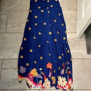 Blue Floral LuLaRoe Skirt